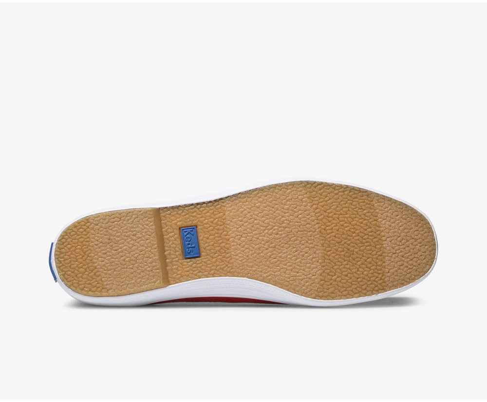 Slip Ons Keds Femme Rouge - Bryn - 572-IBAXZN